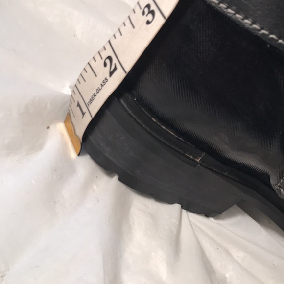 Accessoire Detente Rare Black Patent Leather Steam Punk Gothic Moto Zip Boots - Picture 10 of 11